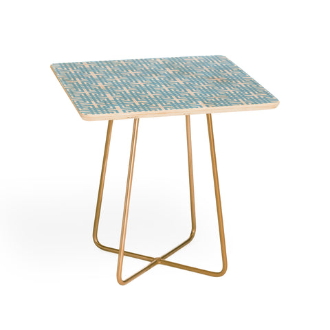 Madart Inc. Tropical Fusion 12 Blue Pattern Side Table