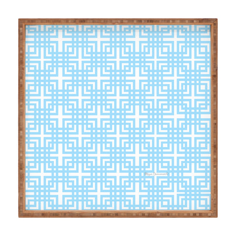 Madart Inc. Tropical Fusion 12 Blue Pattern Square Tray