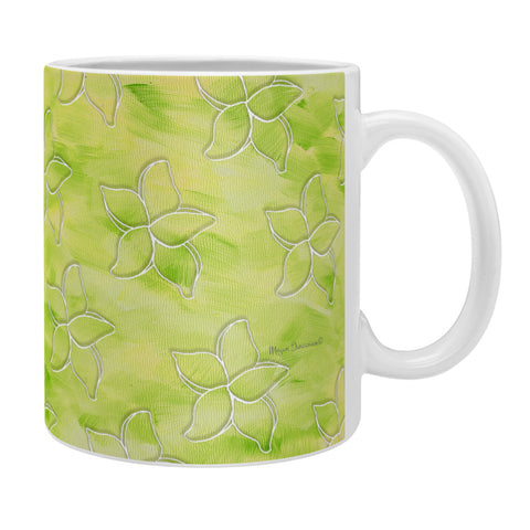 Madart Inc. Tropical Fusion 26 Green Plumerias Coffee Mug