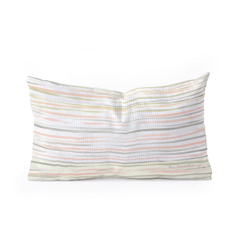 Madart Inc. Tropical Fusion 4 Stripes Oblong Throw Pillow