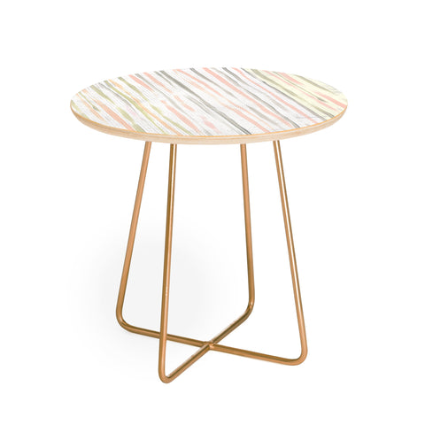 Madart Inc. Tropical Fusion 4 Stripes Round Side Table