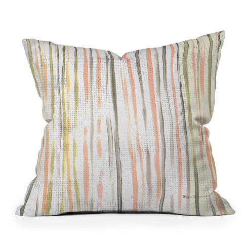 Madart Inc. Tropical Fusion 4 Stripes Throw Pillow