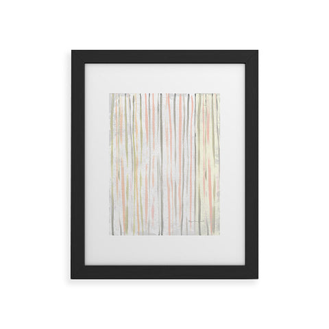Madart Inc. Tropical Fusion 4 Stripes Framed Art Print