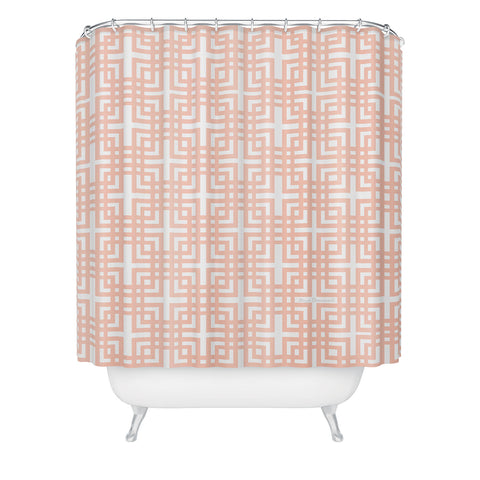 Madart Inc. Tropical Fusion 5 Peachy Pattern Shower Curtain