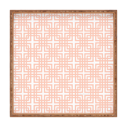 Madart Inc. Tropical Fusion 5 Peachy Pattern Square Tray