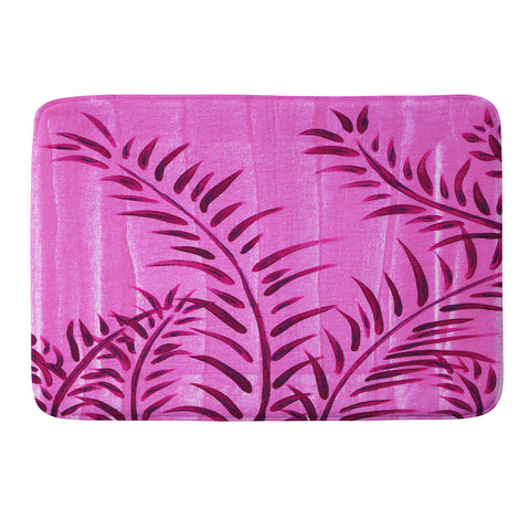 Madart Inc. Tropical Splash Pink Memory Foam Bath Mat