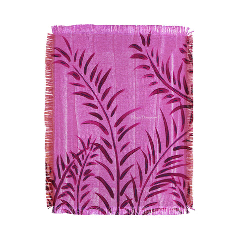 Madart Inc. Tropical Splash Pink Throw Blanket