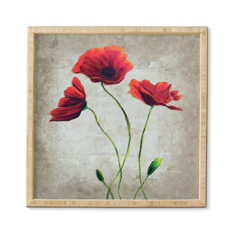 Madart Inc. Vibrant Poppies I Framed Wall Art