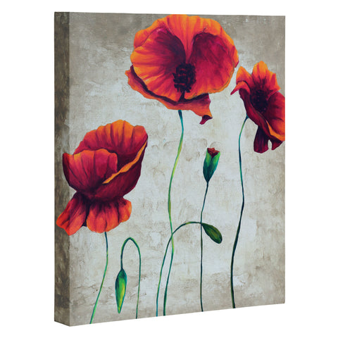 Madart Inc. Vibrant Poppies II Art Canvas