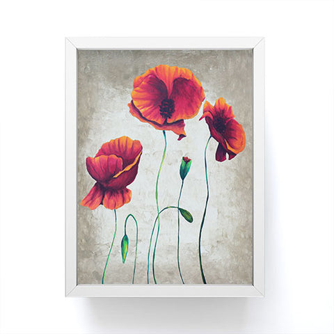 Madart Inc. Vibrant Poppies II Framed Mini Art Print
