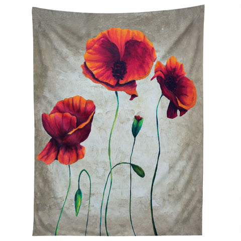 Madart Inc. Vibrant Poppies II Tapestry