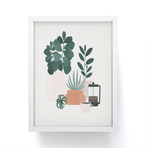 Madeline Kate Martinez Coffee Plants x The Sill Framed Mini Art Print