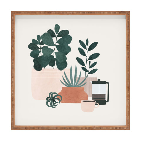 Madeline Kate Martinez Coffee Plants x The Sill Square Tray