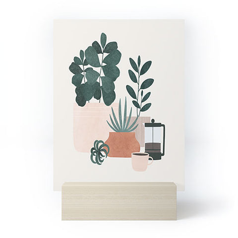 Madeline Kate Martinez Coffee Plants x The Sill Mini Art Print
