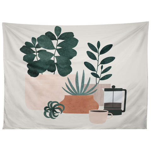 Madeline Kate Martinez Coffee Plants x The Sill Tapestry