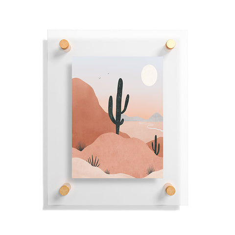 Madeline Kate Martinez saguaro sunset I Floating Acrylic Print