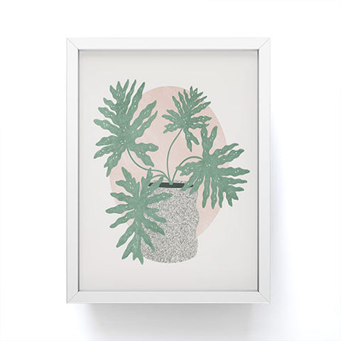 Madeline Kate Martinez split leaf philodendron Framed Mini Art Print