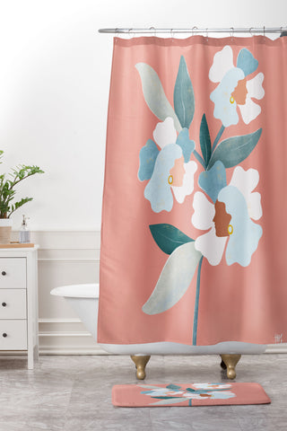 Maggie Stephenson Blooms I Shower Curtain And Mat