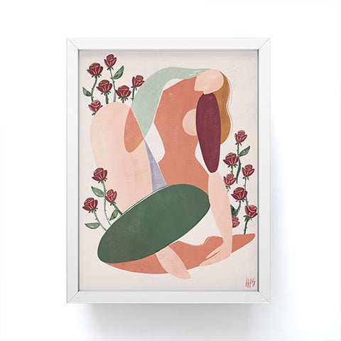 Maggie Stephenson But first love yourself Framed Mini Art Print