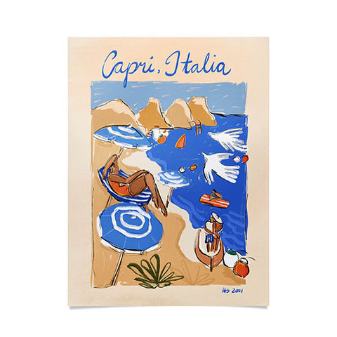 Maggie Stephenson Capri Italia Poster