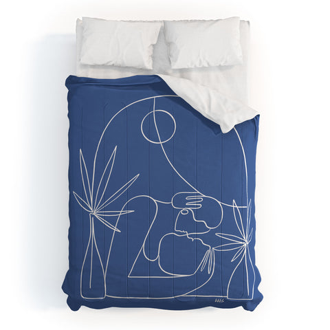 Maggie Stephenson Dreamers no4 classic blue Comforter