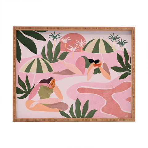 Maggie Stephenson How I will spend the summer Rectangular Tray
