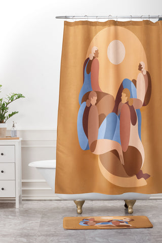 Maggie Stephenson In the heat of summer Shower Curtain And Mat