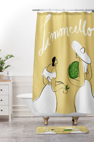Maggie Stephenson Limoncello Shower Curtain And Mat