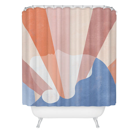 Maggie Stephenson Look at the bright side Shower Curtain