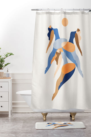 Maggie Stephenson sun chasers Shower Curtain And Mat