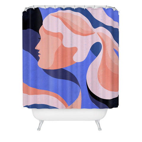 Maggie Stephenson Waves of change Shower Curtain
