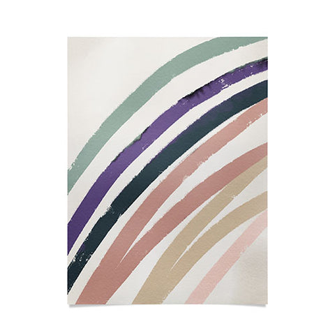 Mambo Art Studio Abstracto Rainbow Pastels Poster