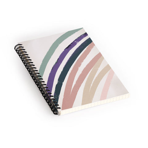Mambo Art Studio Abstracto Rainbow Pastels Spiral Notebook