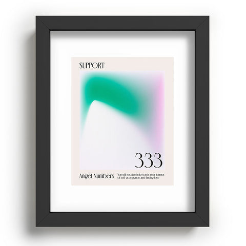 Mambo Art Studio Angel Numbers 333 Support Recessed Framing Rectangle