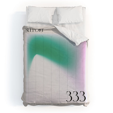 Mambo Art Studio Angel Numbers 333 Support Comforter