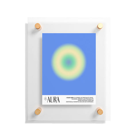 Mambo Art Studio Aura Blue Floating Acrylic Print