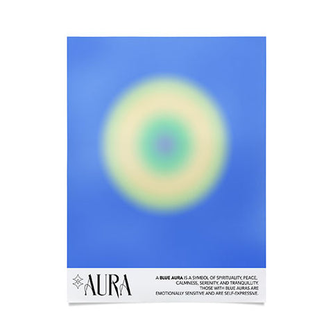 Mambo Art Studio Aura Blue Poster
