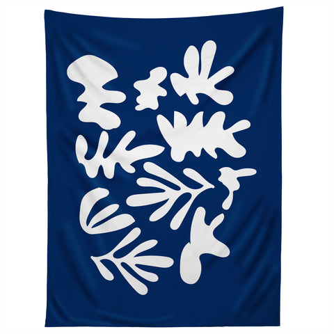Mambo Art Studio Blue Cut Out Tapestry