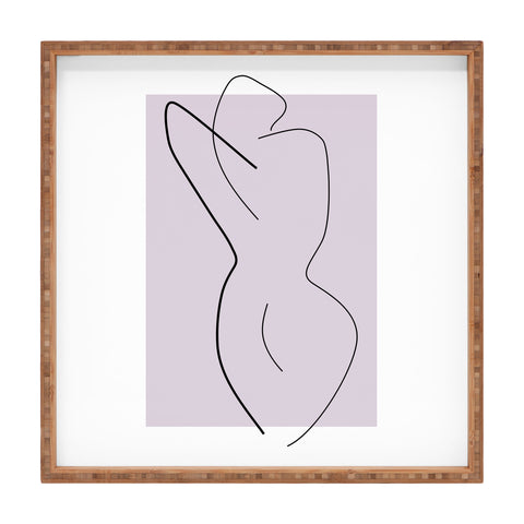 Mambo Art Studio Curves Number 3 Square Tray