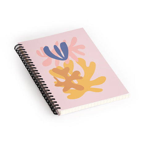 Mambo Art Studio Cut Out Pink Spiral Notebook