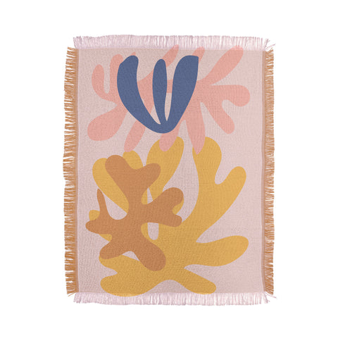 Mambo Art Studio Cut Out Pink Throw Blanket