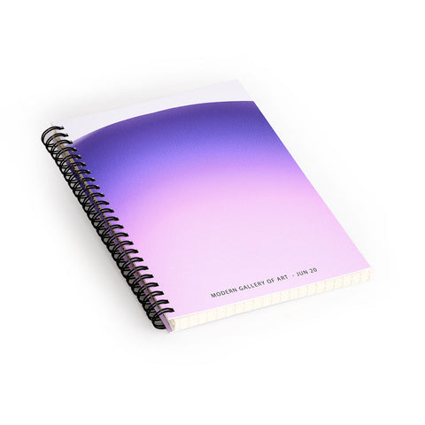 Mambo Art Studio Gradient Purple Spiral Notebook