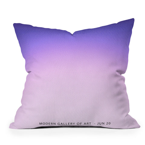 Mambo Art Studio Gradient Purple Throw Pillow