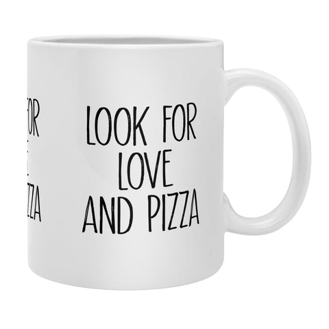 Mambo Art Studio Look for Love and Pizza Coffee Mug