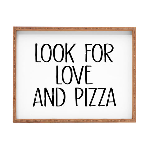 Mambo Art Studio Look for Love and Pizza Rectangular Tray