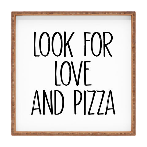 Mambo Art Studio Look for Love and Pizza Square Tray