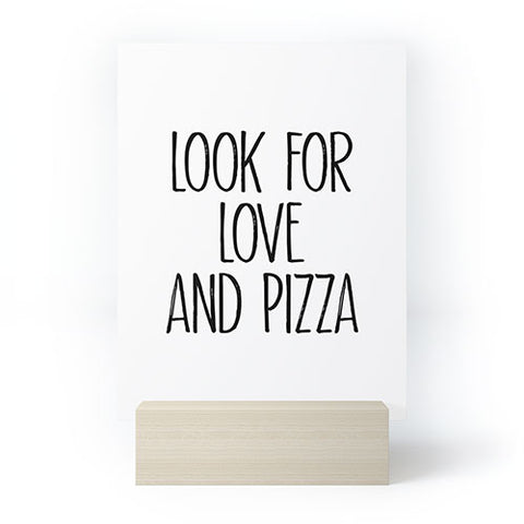 Mambo Art Studio Look for Love and Pizza Mini Art Print