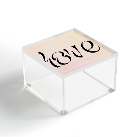 Mambo Art Studio love word Acrylic Box