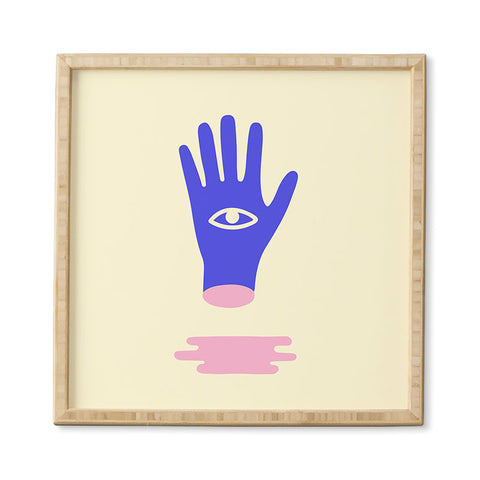 Mambo Art Studio Lucky Hand Eye Framed Wall Art