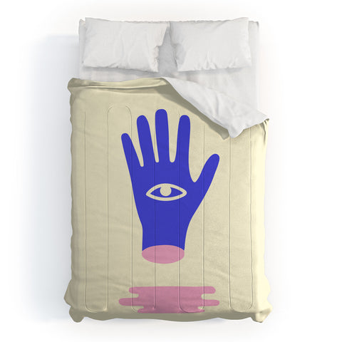 Mambo Art Studio Lucky Hand Eye Comforter